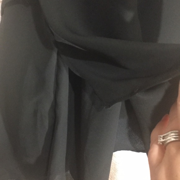 Neesha small black drapes tank top v shaped 561 - Picture 3 of 8